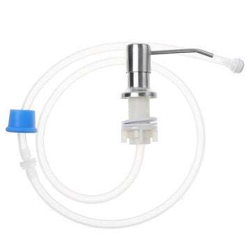 Soap Dispenser for Kitchen Sink & Extension Tube Kit Tube Chrome Liquid Soap Pump Head  For Bathroom