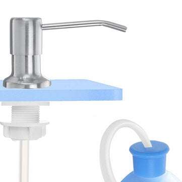 Soap Dispenser for Kitchen Sink & Extension Tube Kit Tube Chrome Liquid Soap Pump Head  For Bathroom