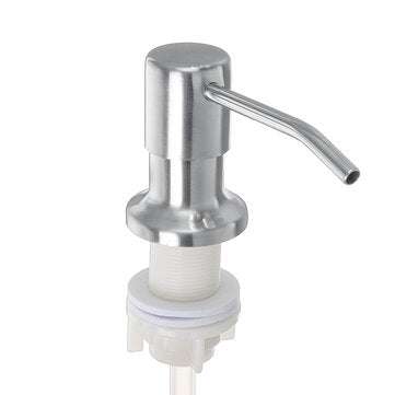 Soap Dispenser for Kitchen Sink & Extension Tube Kit Tube Chrome Liquid Soap Pump Head  For Bathroom