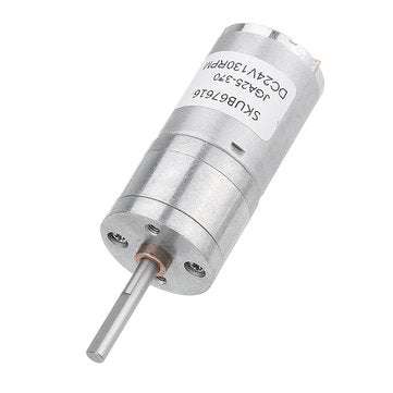 Machifit 25GA370 DC 24V Micro Gear Reduction Motor 25mm Extended Shaft Gea... (ROTATE SPEED: 130RPM)