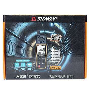SNDWAY SW723 Portable CO2 PPM Meter Carbon Dioxide Detector CO2 Air Monitor Multi Gas Analyzer 0-999