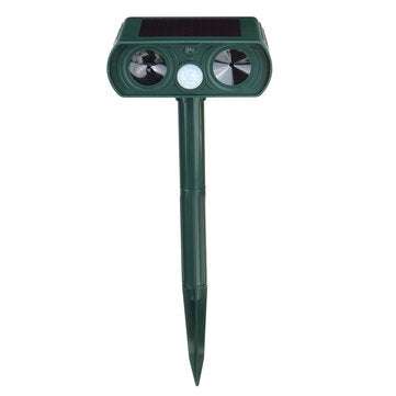 Solar Power Ultrasonic Animal Repeller Garden Pest Cat Deer Raccoon Repellent