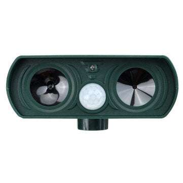 Solar Power Ultrasonic Animal Repeller Garden Pest Cat Deer Raccoon Repellent