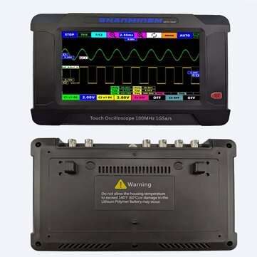 SMTO1004S 4Channel Touch Screen Oscilloscope + 2Channel Signal Generator 100M/1G Sampling Rate USB O