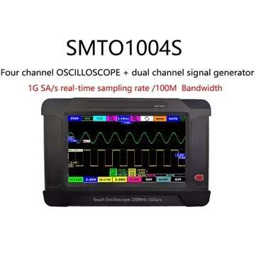 SMTO1004S 4Channel Touch Screen Oscilloscope + 2Channel Signal Generator 100M/1G Sampling Rate USB O