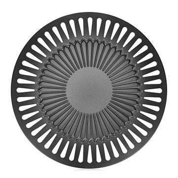 Smokeless Stovetop BBQ Grill Pan Stainless steel Card Type Non-stick Cooking Pan Round Shape Ceramic