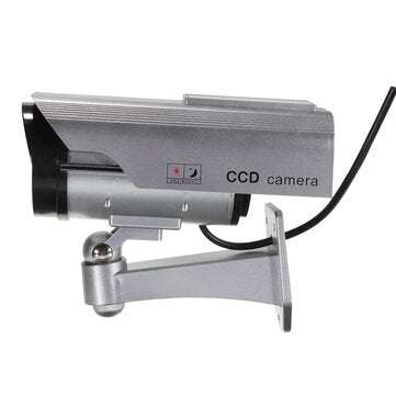 Solar Power Fake CCTV Security Surveillance Outdoor Flash LED Camera