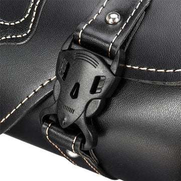 Universal PU Leather Motorcycle Hanging Side Box Bag Tool Tank Bag Luggage Saddlebags