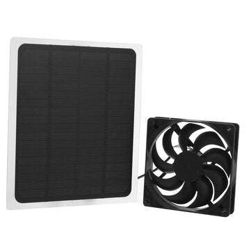 Solar Panel Powered Exhaust Fan For Greenhouse Pet House Tree House And RV