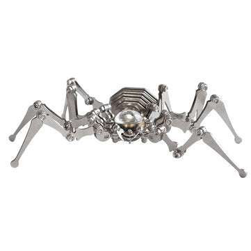 SMG Punk Spider Crystal Watch Creative Handmade Metal Spider With Foldable Feet Crafts Punk Style Cl
