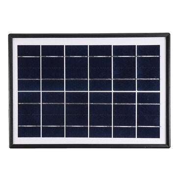 Solar Panel Portable Power Bank Outdoor Camping Phone Charger with 5-in-1 USB Cable
