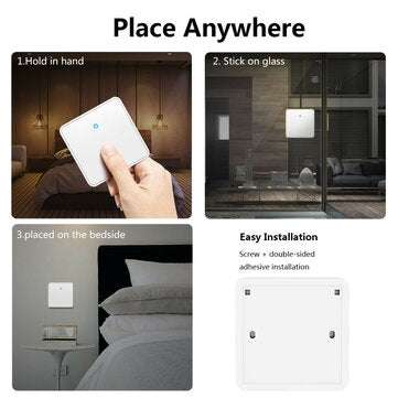SMATRUL H9 Gold 1Gang Wireless smart Switch 433Mhz 300M White RF Remote Controller