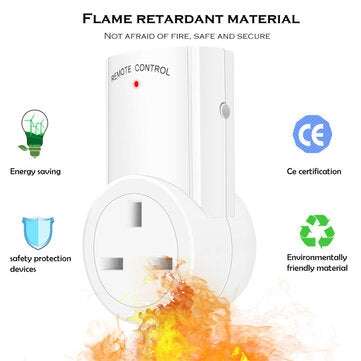 SMATRUL 433mhz Smart RF Socket Wall Programmable Electrical UK Plug Outlet Switch 220v 230v LED Ligh