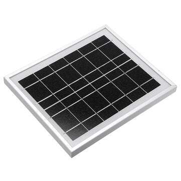 Solar Panel 6V 5W 156 Single Crystal Silicon Cell Tempered Glass/Anodized Aluminum Alloy