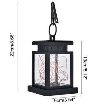 Solar Lantern Light LED Yard Outdoor Patio Garden Landscape Lamp IP65 Waterproof