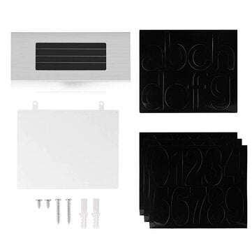 Solar Address Number Signage LED Solar House Number Light with Light Control Induction Home Lighting