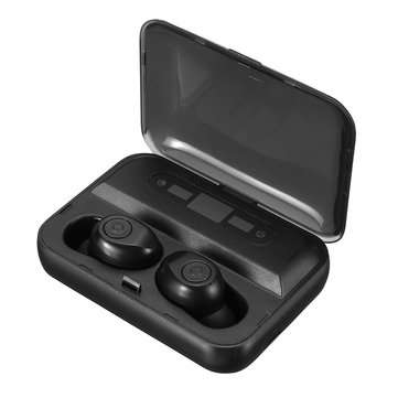 TWS Wireless bluetooth 5.0 Earphone Dual LED Power Display 1300mAh Type-C Charge IPX7 Waterproof Hea