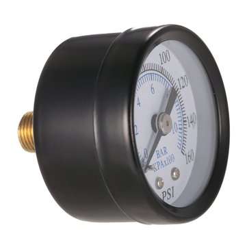 TS-40-10 1/8 Inch 160 Psi 0-10bar Compressor Compressed Air Pressure Gauge Small Double Scale Measur