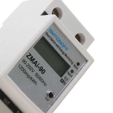 Smart Life Tuya APP Single Phase Din Rail WIFI Smart Energy Meter Power Consumption kWh Meter Wattme