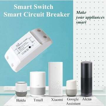 Smart Home Circuit Switch/Breaker Wireless Remote Control Timing Function Support Voice Control Supp