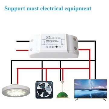 Smart Home Circuit Switch/Breaker Wireless Remote Control Timing Function Support Voice Control Supp