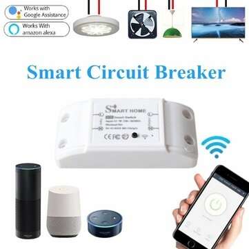 Smart Home Circuit Switch/Breaker Wireless Remote Control Timing Function Support Voice Control Supp