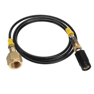 Soda Maker Club External Hose & Adapter Kit to CGA320 W21.8 CO2 Tank (TYPE: A)