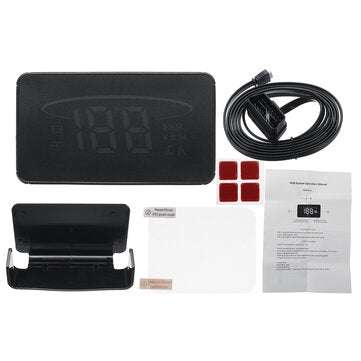 Smart Car OBD2 Model HUD Head Up Display Speedometer LED Projector Over Speed Alarm