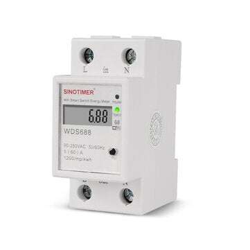 SINOTIMER WDS688 5-60A 230V Smart WiFi Single-phase Energy Meter Mobile Phone App Home Multi-functio