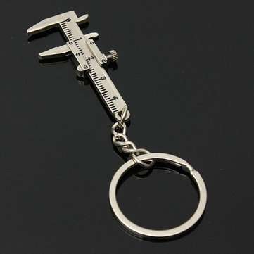 Simulation Slide Ruler Vernier Caliper Model Keyring Key Chain