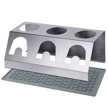 Stainless Steel 3 Holes Cup Bottle Holder Drainer Drying Rack