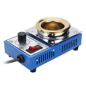 ST-21C 220V 150W Solder Pot Soldering Desoldering Bath Titanium Plate 50mm 200-450