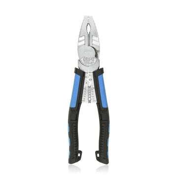 Toolour 8inch Multitool Long Nose Pliers Wire Stripper Side Cutters Pliers Crimpi... (MODEL: CR-V3B)