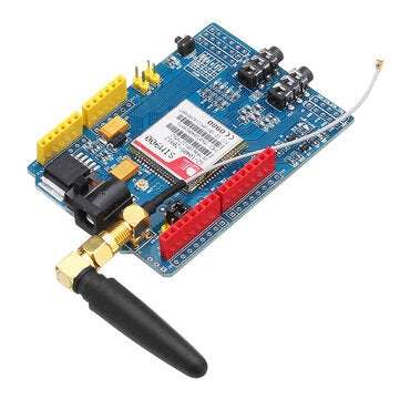 SIM900 Quad Band GSM GPRS Shield Development Board Geekcreit for Arduino - products that work with o