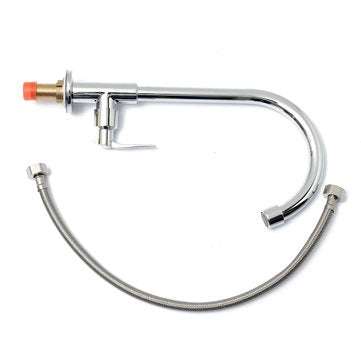 Simple Chrome Kitchen Faucet Basin Sink Tap Single Lever Only For Cold Water