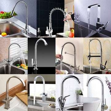 Simple Chrome Kitchen Faucet Basin Sink Tap Single Lever Only For Cold Water