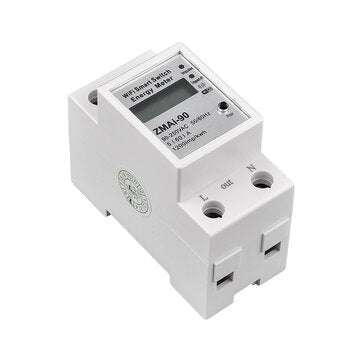 Single Phase Din Rail Wifi Smart Energy Meter Power Consumption Kwh Meter Wattmeter Support Smartlif
