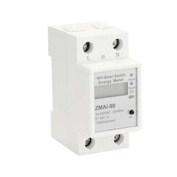 Single Phase Din Rail Wifi Smart Energy Meter Power Consumption Kwh Meter Wattmeter Support Smartlif