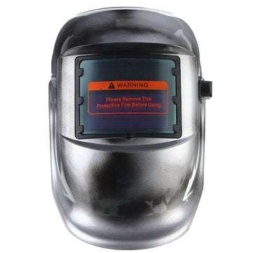 Silver Solar Auto Darkening Welding Helmet TIG MIG Welder Lens Mask