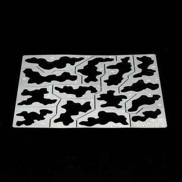 Stainless Steel 1/35 1/100 AJ0032 Spray Template Forest Camouflage Mould Tool