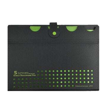 Single Button Organ Bag A4 Multi-Layer Folder Multi-Function Portable File Folder (NUMBER: 4)