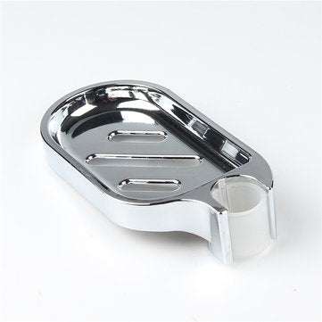 Silver ABS Plastic Soap Plates Bathroom Soap Storage Rack Drain Shower Hose Supply Soap Dishes Kitch