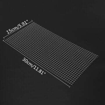 Stainless Steel Woven Wire Mesh Filter Grading 30cm Sheet Silk to Heavy Gauze (SIZE: 15X30CM)