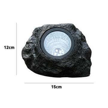 Solar Powered LED Rock Light Waterproof Stone Spot Lamp Garden Spotlight Outdoor Lighting