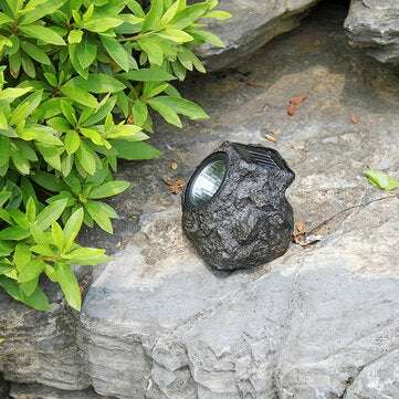 Solar Powered LED Rock Light Waterproof Stone Spot Lamp Garden Spotlight Outdoor Lighting