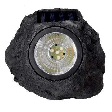 Solar Powered LED Rock Light Waterproof Stone Spot Lamp Garden Spotlight Outdoor Lighting