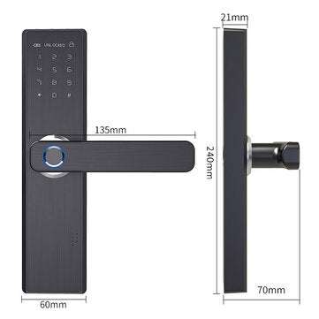 Security Electronic Smart Door Lock Touch Password Keypad Card Fingerprint