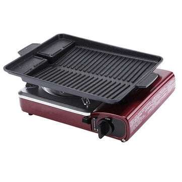 SEAROCK F50434 BBQ Grill Tray Cooking Plate Maifan Stone Coating Outdoor 32.5*26*4CM