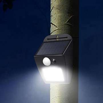 Solar Powered 12 LED PIR Motion Sensor Wall Light Ourdoor Waterproof Garden Courtyard Security Lamp