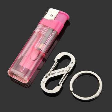 Sanrenmu SK008D Number Eight Stainless Steel Carabiner Tool Key Chain Lucky